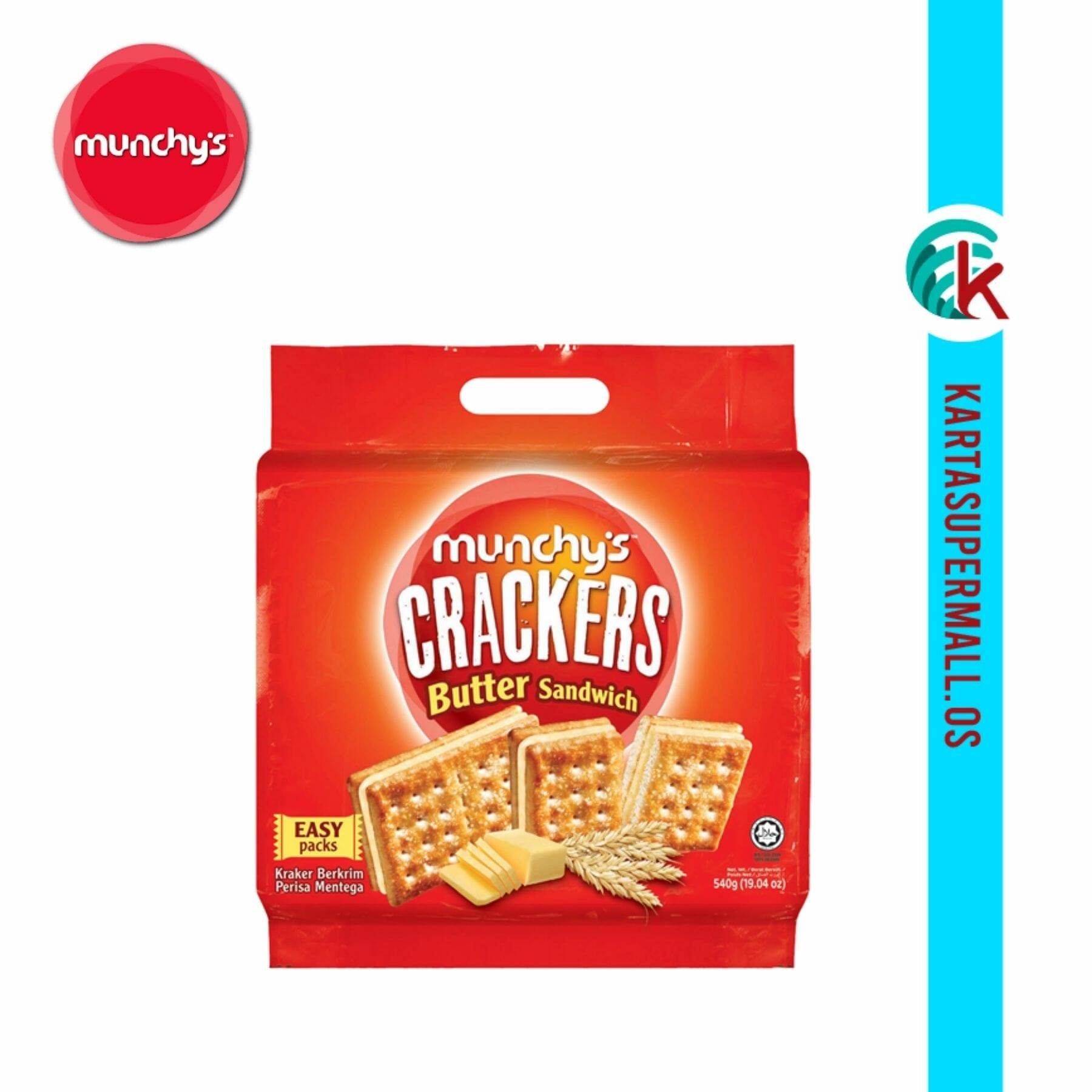 Munchy's Cracker Sandwich Butter Flavoured Cream 540g Karta Supermall