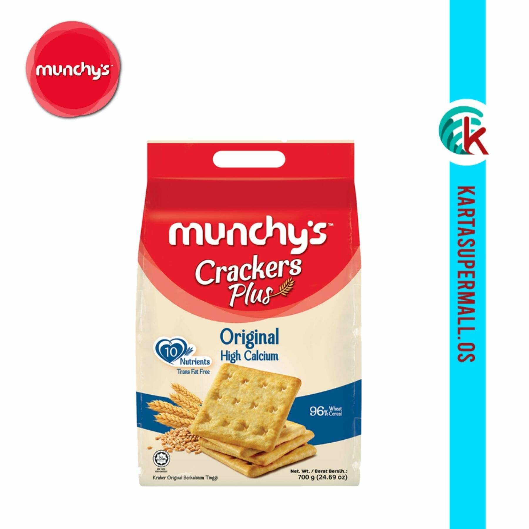 Munchy's Crackers Plus Original High Calcium 700g (Clearance sale EXP